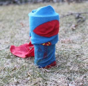 Sock superhero